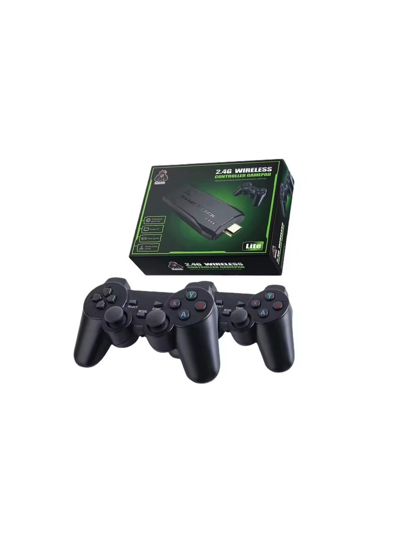 4K HD video game console, dual 2.4GHz wireless controllers, classic TV gaming console, 64GB memory, 10,000 classic games - Image 2